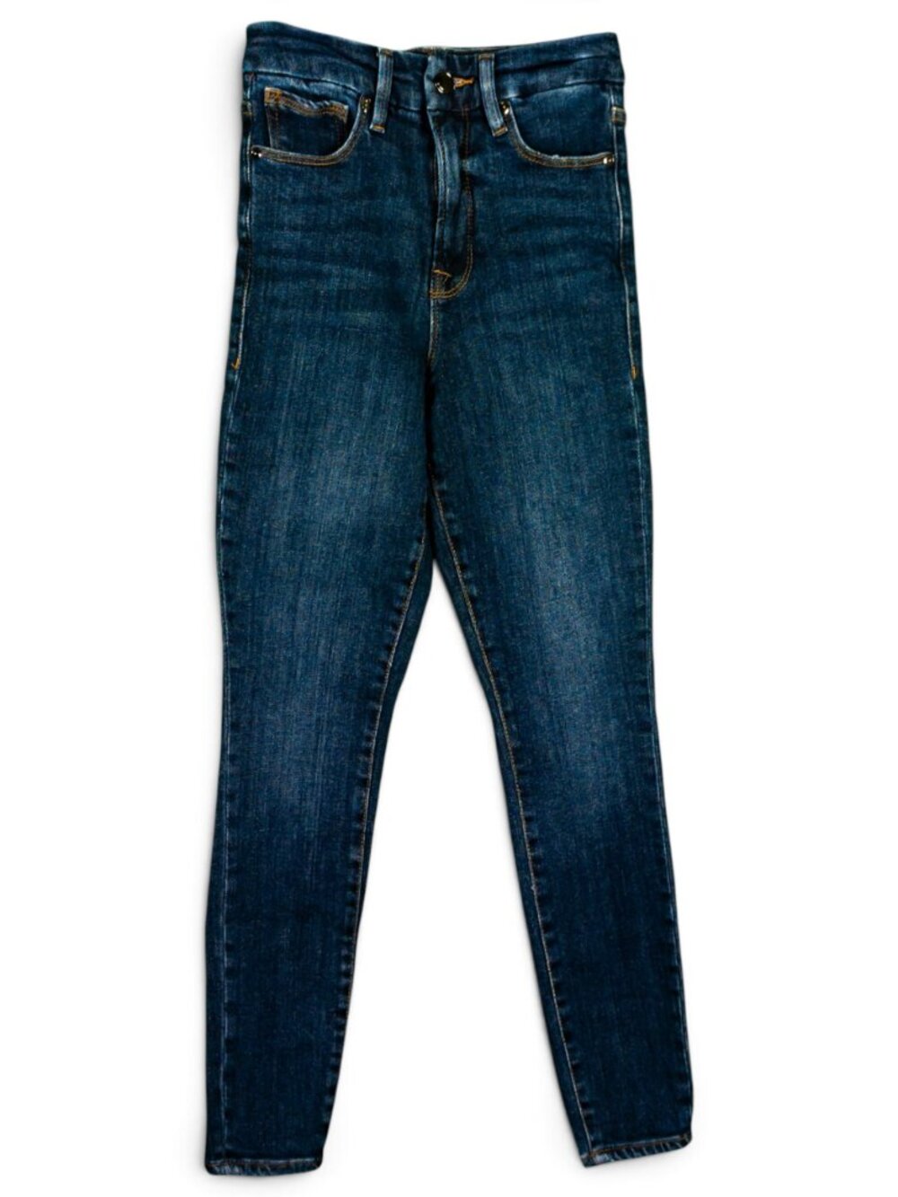 Good American Good Waist Chewed Pocket Jeans Indigo 2/26